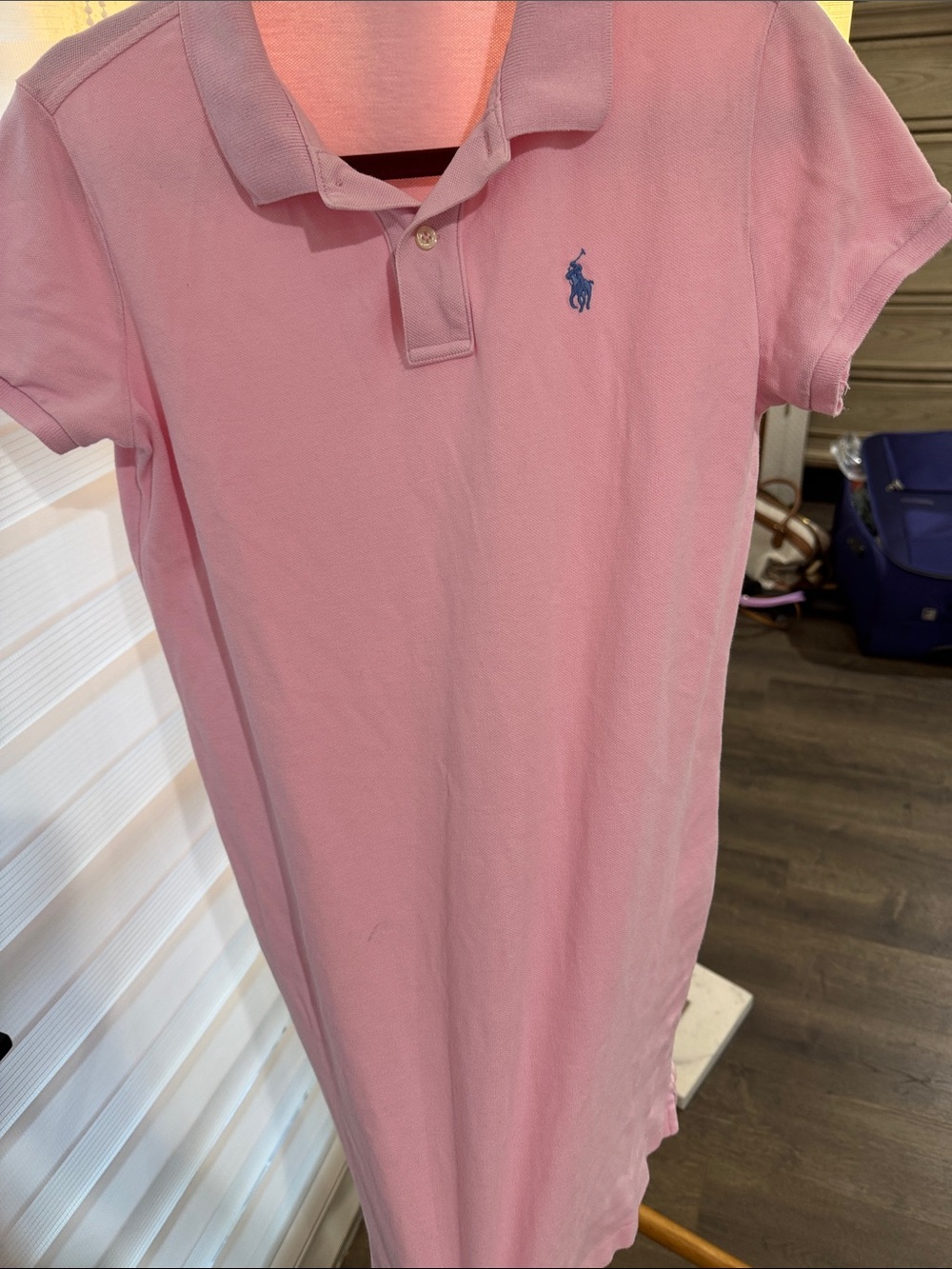 Polo by Ralph Lauren Light Pink Short-dress Polo with Blue Pony